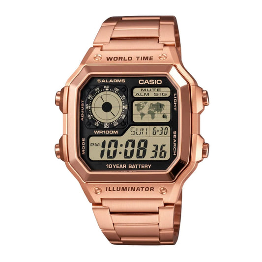 Casio Royale AE-1200WHD-1AV – Iconic World Timer | 6 Month Warranty