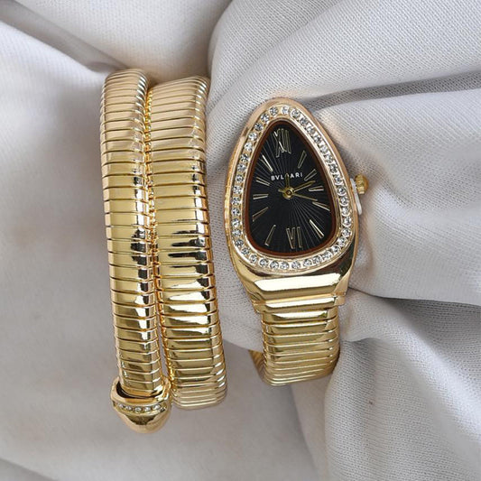 BVLGARI Snake Twist Watch – One Size Fits All | For Her | 6 Month Warranty
